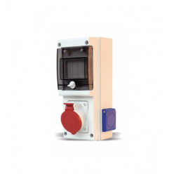Блок с одной  розеткой Scame 632D.3W 5P 32A 220/380 В IP44