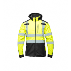 Куртка светоотражающая FLASH SOFTSHELL M Жёлтый/Синий BRIXTON