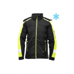 Ветровка зимняя RIVAL SOFTSHELL M Чёрный/Жёлтый SEVEN KINGS
