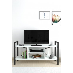 Тумба под телевизор с металлическим каркасом Nex Home 120 x 36,5 x 62,5 см, Белый