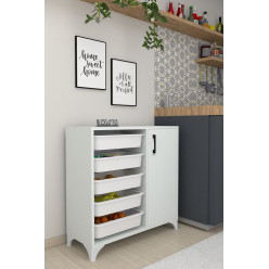 Набор для хранения с 5 отделениями Kayra Nex Home 77 x 30 x 77 см, Белый