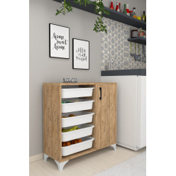 Комплект для хранения с 5 отделениями Kayra Nex Home 77 x 30 x 77 см, Дуб