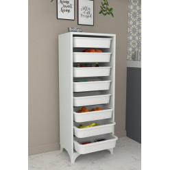 Набор для хранения вещей с 8 отделениями Dora Nex Home 45,6 x 30 x 116 см, Белый
