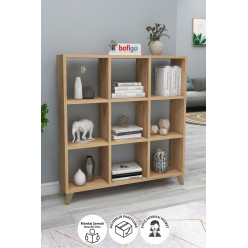 Книжный шкаф с 9 отделениями Square Nex Home 88 x 19,7 x 100 см, Дуб