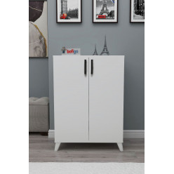 Многофункциональный шкаф с 2 дверцами и 4 отделениями Ceren Nex Home 72 x 32 x 88 см, Белый