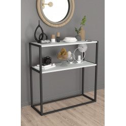 Комод Nex Home, металлическая консоль, 90 x 34 x 89,5 см, Белый