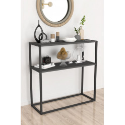 Комод Nex Home, металлическая консоль 90 x 34 x 89,5 см, Антрацит