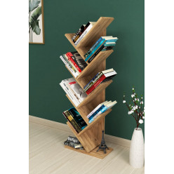 Книжный шкаф с 7 отделениями Tree Nex Home 44 x 23,8 x 122 см, Дуб