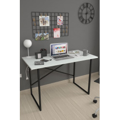 Письменный стол Metal Nex Home 120 x 60 см, Белый
