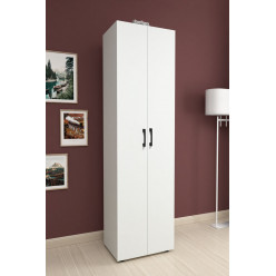 Библиотека с 2 дверцами, 5 отделениями Папка Nex Home 49 x 31,8 x 178 см, Белый