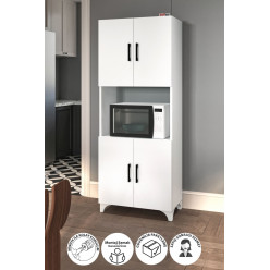 Многофункциональный шкаф с 4 дверями Ece Nex Home 60 x 33,8 x 154 см, Белый