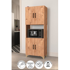 Многофункциональный шкаф с 4 дверцами Ece Nex Home 60 х 33,8 х 154 см, Дуб