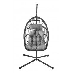 Колыбелька Jumi Nest, с подставкой в ​​комплекте, подушка в комплекте, складная, Серый