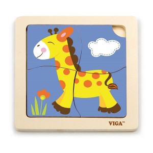 Mini-puzzle din lemn „Girafa” Mini-puzzle din lemn „Girafa”