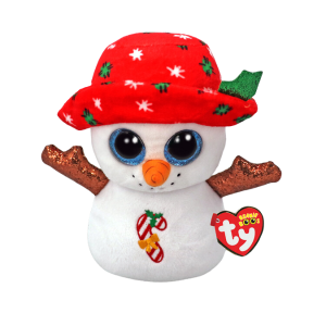 Om de zăpadă cu pălărie Brrrnie 15 cm (Beanie Boos) Om de zăpadă cu pălărie Brrrnie 15 cm (Beanie Boos)