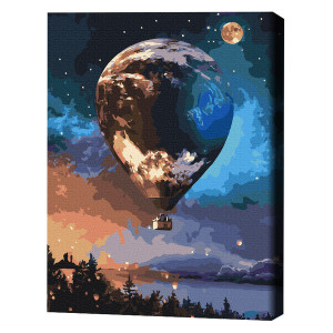 Pictură pe numere 40×50 cm (fără cutie) – Balon stelar Pictură pe numere 40×50 cm (fără cutie) – Balon stelar