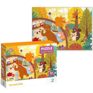 Puzzle „Recoltare în pădure”, seria Anotimpuri, 60 elem. Puzzle „Recoltare în pădure”, seria Anotimpuri, 60 elem.