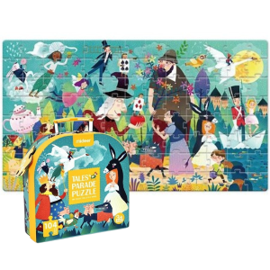 Puzzle în valiză „Parada basmelor”, 104 elem. Puzzle în valiză „Parada basmelor”, 104 elem.