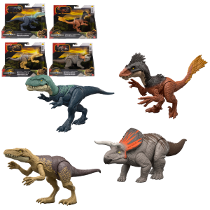 Figurină interactivă de dinozaur „Jurassic World: Strike Attack”, în as. Figurină interactivă de dinozaur „Jurassic World: Strike Attack”, în as.