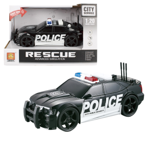1:20 Mașină de poliție cu fricțiune (lumini /sunete) 1:20 Mașină de poliție cu fricțiune (lumini /sunete)