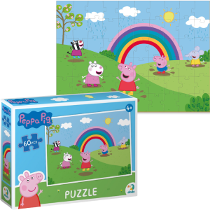 Puzzle „Distracție în ploaie”, seria Peppa Pig, 60 elem.