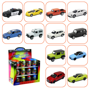 Mașini Metalice de Colecție 1:60 WELLY, 12 modele KINDER (24C) Mașini Metalice de Colecție 1:60 WELLY, 12 modele KINDER (24C)