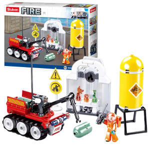Set de construcție ”Exerciții de incendiu”, 130 elem. Set de construcție ”Exerciții de incendiu”, 130 elem.
