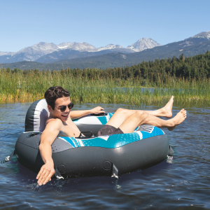 INTEX Scaun plutitor gonflabil „River Run Connect Lounge”, 130 x 126 cm, până la 100 kg