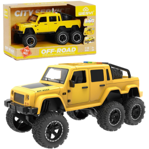 1:16 Jeep с 6 колесами, инерционный (свет / звук) 1:16 Jeep с 6 колесами, инерционный (свет / звук)