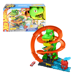 Игровой набор Hot Wheels City: Атака огненного Ти-Рекса Игровой набор Hot Wheels City: Атака огненного Ти-Рекса
