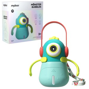 Generator de bule de săpun „Bubbles Monster”, cu lumină și sunet, albastru