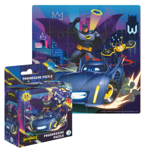 Puzzle „Batwheels: Batmobilul Bam”, seria Progressive, 24 el. Puzzle „Batwheels: Batmobilul Bam”, seria Progressive, 24 el.