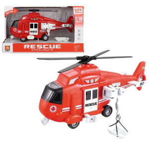 1:16 Инерционный Вертолет «Fire & Rescue Helicopter» (свет / звук) 1:16 Инерционный Вертолет «Fire & Rescue Helicopter» (свет / звук)