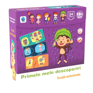 Puzzle „Primele mele descoperiri” – Învață antonimele, Smile Games, 24 elem. Puzzle „Primele mele descoperiri” – Învață antonimele, Smile Games, 24 elem.