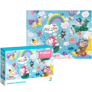 Puzzle „Aventura unicornilor”, seria Fantasy, 30 elem. Puzzle „Aventura unicornilor”, seria Fantasy, 30 elem.