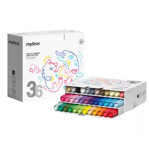 Set de markere acrilice cu peniță ultra moale, 36 culori Set de markere acrilice cu peniță ultra moale, 36 culori