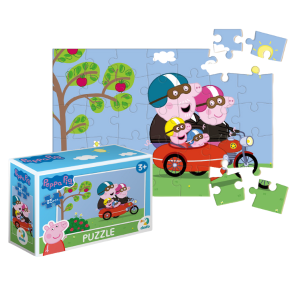 Puzzle-mini „Călătorie cu motocicleta”, seria Peppa Pig, 35 elem. Puzzle-mini „Călătorie cu motocicleta”, seria Peppa Pig, 35 elem.