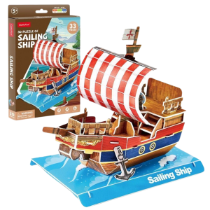 3D puzzle Corabie cu pânze, 33 elem. 3D puzzle Corabie cu pânze, 33 elem.