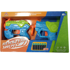 2 mini-blastere cu 6 gloanțe fine 2 mini-blastere cu 6 gloanțe fine
