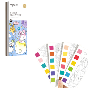 Cartea de colorat cu acuarele inclusă „Aventură în jurul lumii” Cartea de colorat cu acuarele inclusă „Aventură în jurul lumii”