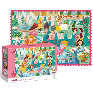 Puzzle „Prințese la plimbare”, 100 elem.