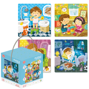 Puzzle 4 în 1 „Ziua mea”, 72 elem. Puzzle 4 în 1 „Ziua mea”, 72 elem.