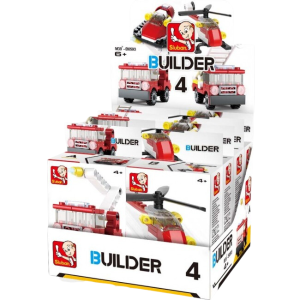 Set de construcție ”Transportul pompierilor”, 4 modele, de la 23 pînă la 43 elem. Set de construcție ”Transportul pompierilor”, 4 modele, de la 23 pînă la 43 elem.