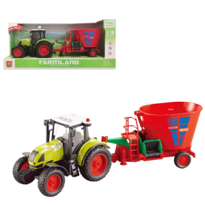 1:16 Инерционный трактор «Trailered Farm Tractor» (свет / звук) 1:16 Инерционный трактор «Trailered Farm Tractor» (свет / звук)
