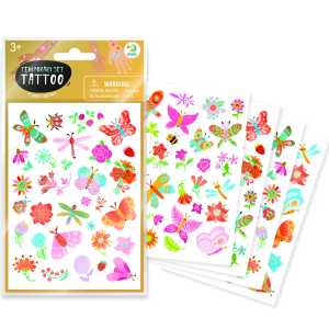 Set de tatuaje temporare pentru copii „Vise cu flori”, 120 buc. Set de tatuaje temporare pentru copii „Vise cu flori”, 120 buc.