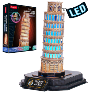 3D Puzzle “Turnul din Pisa” cu iluminare LED, 42 elemente 3D Puzzle “Turnul din Pisa” cu iluminare LED, 42 elemente
