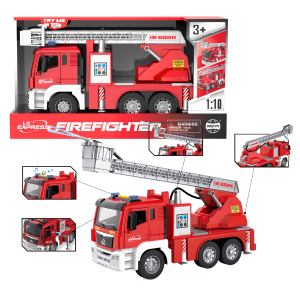 1:10 Camion de pompieri cu inerție (lumină / sunet) 1:10 Camion de pompieri cu inerție (lumină / sunet)
