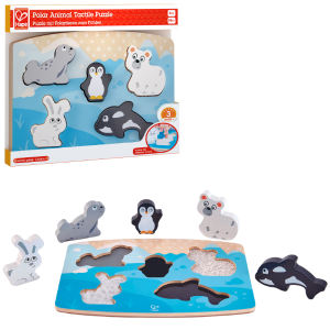 Puzzle tactil – inserție „Animăluțe polare” Puzzle tactil – inserție „Animăluțe polare”