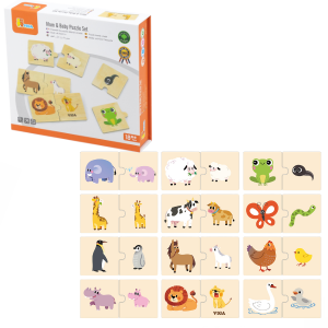 Joc logic de puzzle „Mama și copilul” 24 elem. Joc logic de puzzle „Mama și copilul” 24 elem.
