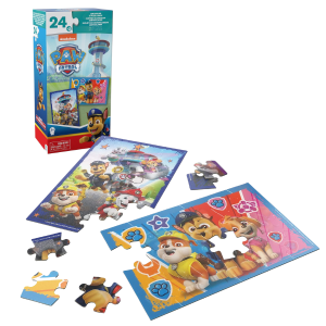 Seria de puzzle-uri „Patrula cățelușilor”, 2 în 1, 24 elem. Seria de puzzle-uri „Patrula cățelușilor”, 2 în 1, 24 elem.